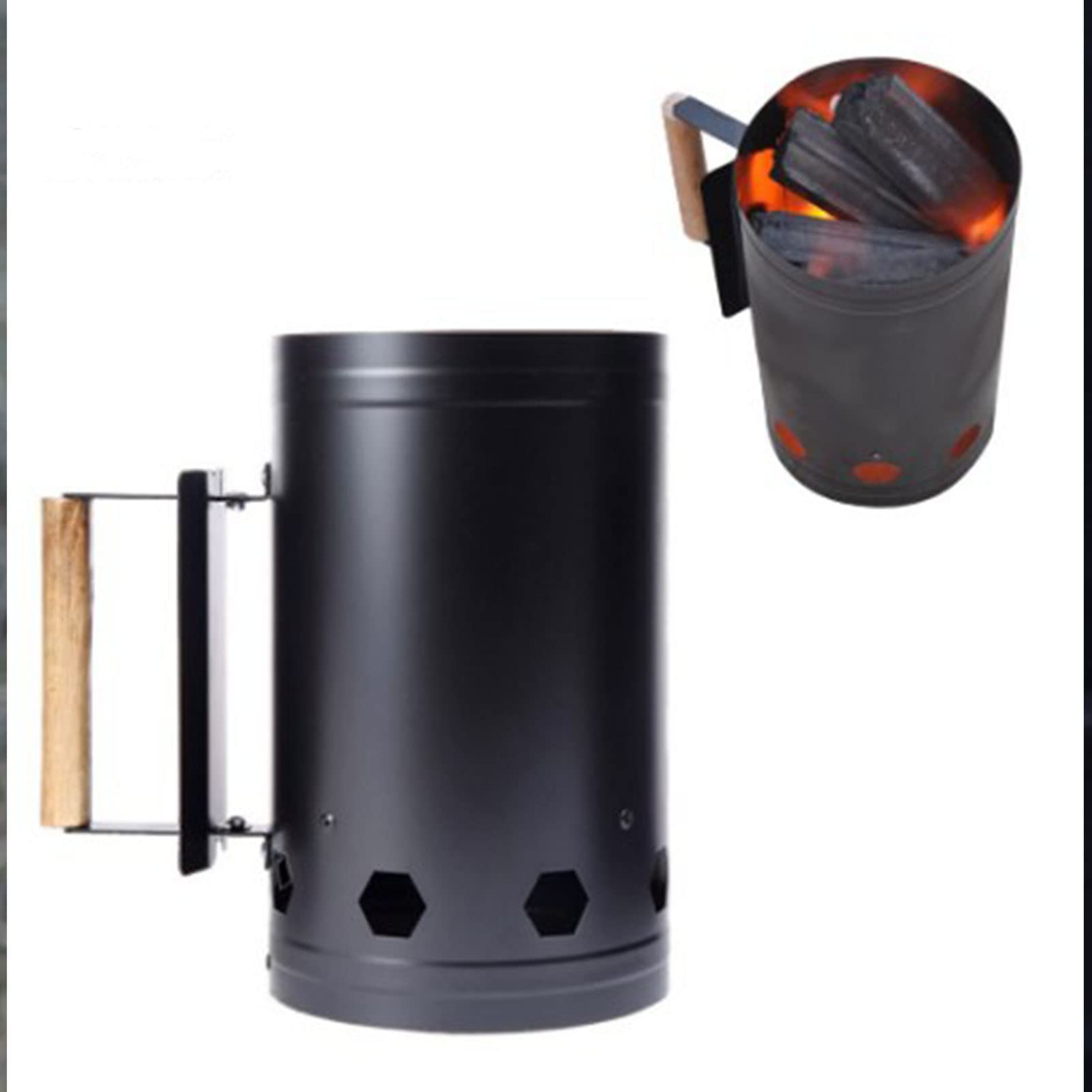 Encendedor de Barbacoa, Encendedor de Carbón Deo Inoxidable, Encendedor Rápido Resistente Al Calor, Herramienta para Barbacoa para Cocinar Al Aire Libre, Barbacoas en el Jardín, Barbacoas,