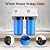 PUREPLUS 2-Stage Whole House Water Filtration System, Reduces Chlorine, Odor, Heavy Metals & Rust, with Pressure Gauges, 10" x 4.5" Housing, 1" Inlet/Outlet, PP Sediment & KDF Carbon Block Filters