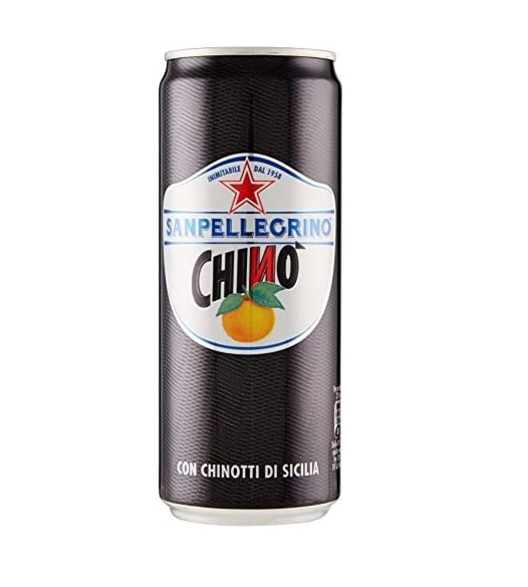 Italian Gourmet Bundle 72x Sanpellegrino Chino 33cl (Total 23,76L) Boisson gazeuse italienne au chinotto, goût agrumes & herbes, fraîcheur intense, idéale apéritif & cocktails + Italian Gourmet Polpa