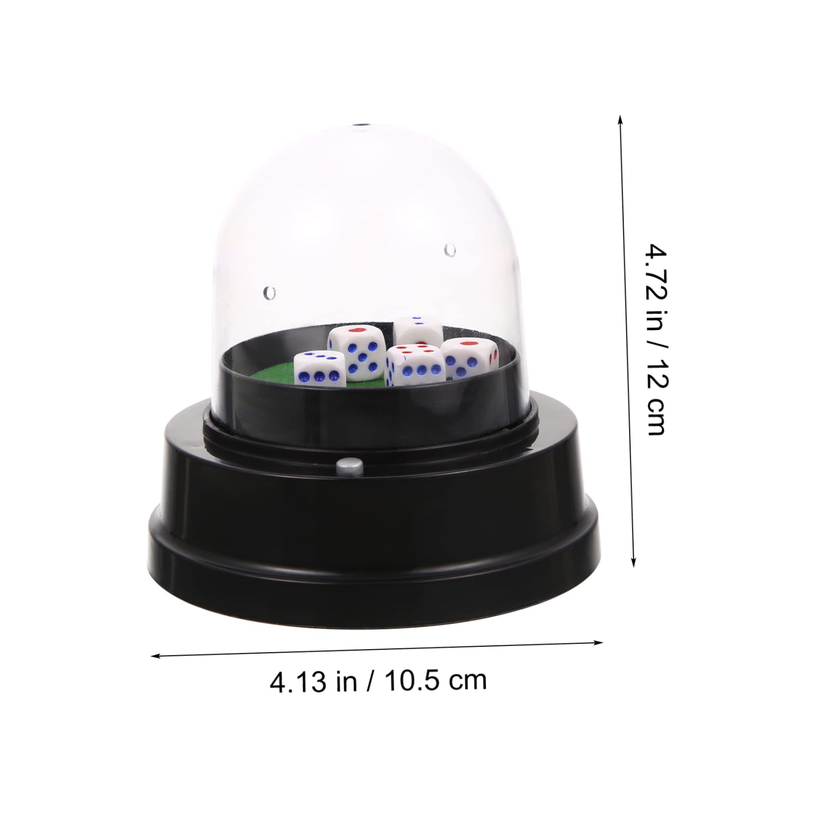 TOYANDONA 2ensembles Tasse à Dés Électrique avec Couvercle Transparent De Jeux De Dés Pratique pour Soirées Et Fêtes Portable Et Compact pour Amateurs De Jeux