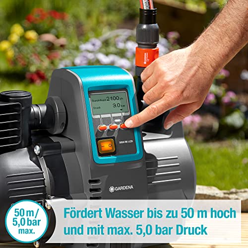 Hauswasserwerk Gardena Comfort 5000/5E LCD mit Frostschutz und LC-Display