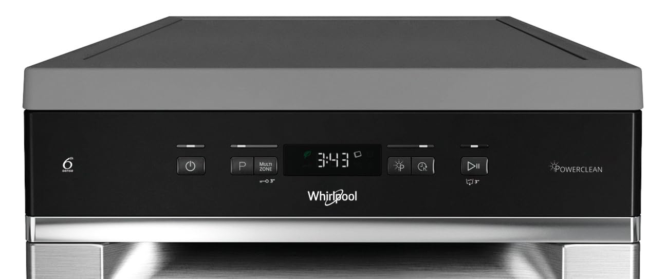 Whirlpool WH4FD11CS7A0X - Lavastoviglie Libera Installazione Per 11 Coperti. Lavastoviglie Con Tecnologia Sesto Senso Larghezza 45,0cm, Profondità 59,0cm, Altezza 85,0cm, Classe Energetica D