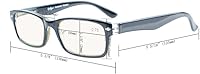 Vista 5 de CessBlu - Lentes con filtro de luz azul que reducen la vista cansada al leer, anti rayos azules, protección UV, lentes de lectura para computadora