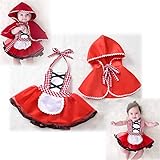赤ずきん コスプレ ハロウィン あかずきん 子供 キッ ズ 仮装 赤ちゃん マント ドレス pokapokaya (80)