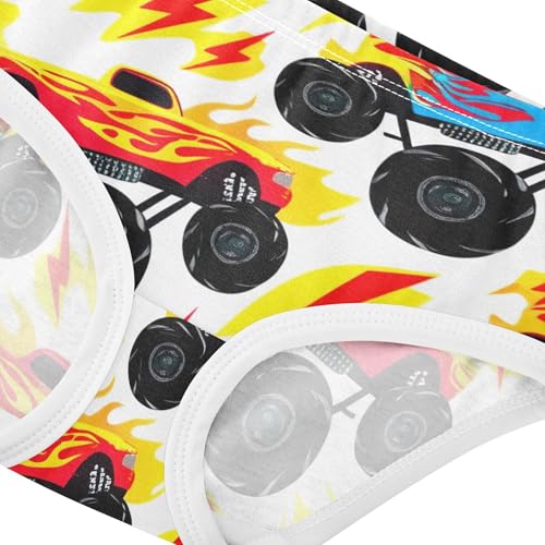 Cartoon Monster Trucks Toddlers Underwear Floral 2t Cotton Cute Panties Girl Florals Underpants Briefs4