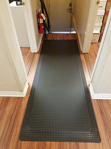 Rhino Mats RFLX3660DSIB Reflex Anti Fatigue Mat, 3' Width x 5' Length x 1" Thickness, Industrial Black - Thumbnail 2