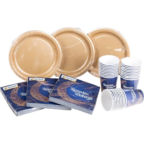 Kit vaisselle jetable de fête HEKU 30005-65 vaisselle anniversaire - 2