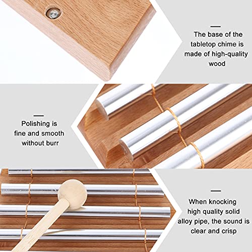 Generic Chime 5 - Opmerking Hand Chime Percussie Muziekinstrument Meditatie Bell Chime Herinneringsbel voor gebed, Yoga… - Image 3