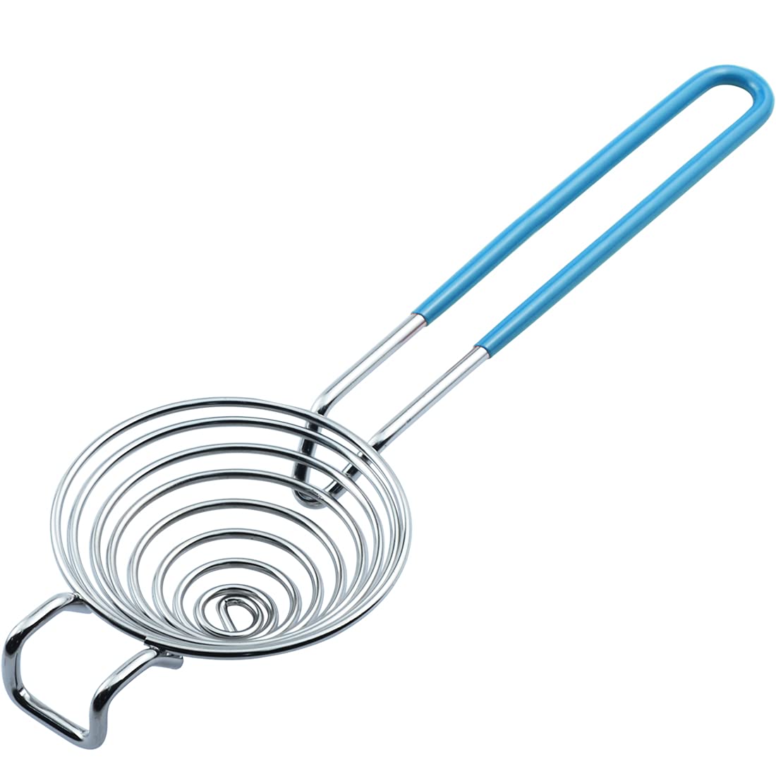 CAMKYDE Eiertrenner aus Edelstahl in Lebensmittelqualität, Eigelb, Weiß, Trennwerkzeug (blau)