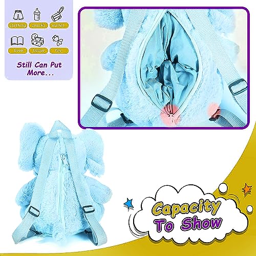 Image of Frantic Kids Velvet School Bag soft plush standard Cute Backpack Baby Girl Preschool Mini Travel Bags Ideal for Baby Girl & Baby Boy & Toddlers Picnic Carry Travelling Bags (2-5 Years)
