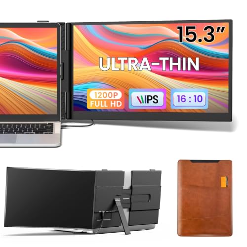 Image of Vixtan Laptop Screen Extender 15.3 inch FHD 1080P Portable Dual Monitor | 1.7lbs Ultra-Light & Ultra-Slim, USB-C Plug & Play No Driver, Fits 13-17 inch Laptops, Win /MacOS /Chrome /Android, Aluminum Alloy