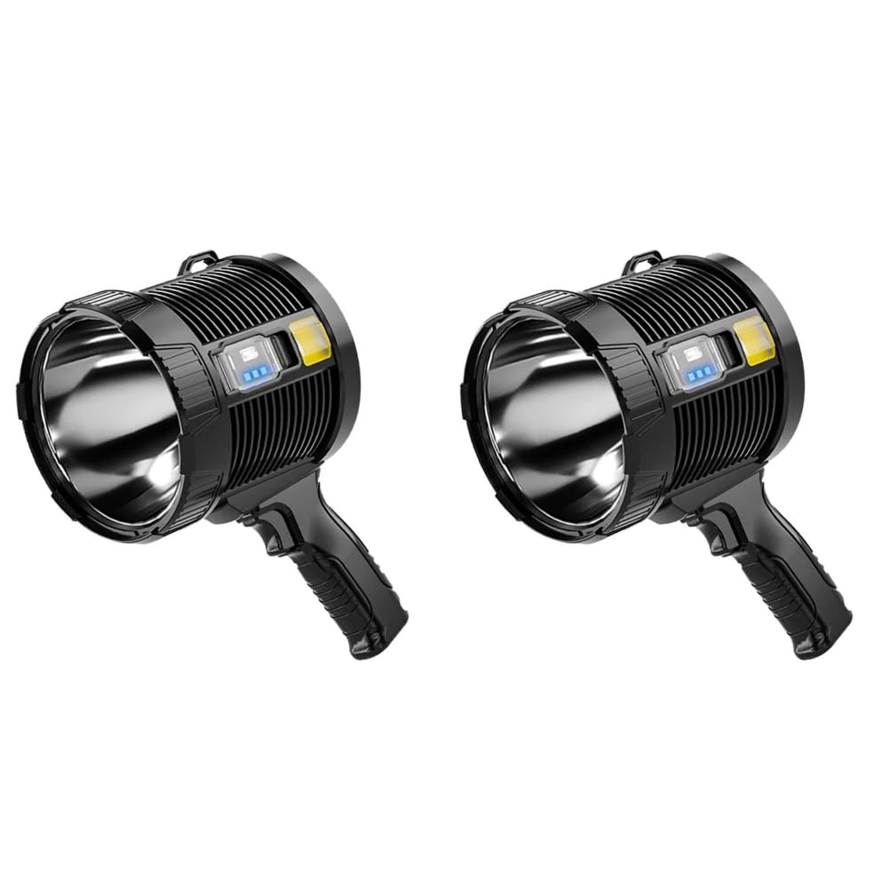 Ręczna latarka myśliwska – reflektor LED z panelem słonecznym do przygód na świeżym powietrzu