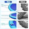 51mb2q97jol - Thicken 118''Giant Splash Pad for Kids and Dog,Durable Large Non-Slip Sprinkler Pad for Outdoor Fun Activities,Play Pool Mat for Kids & Toddlers,Easy to Use/Clean