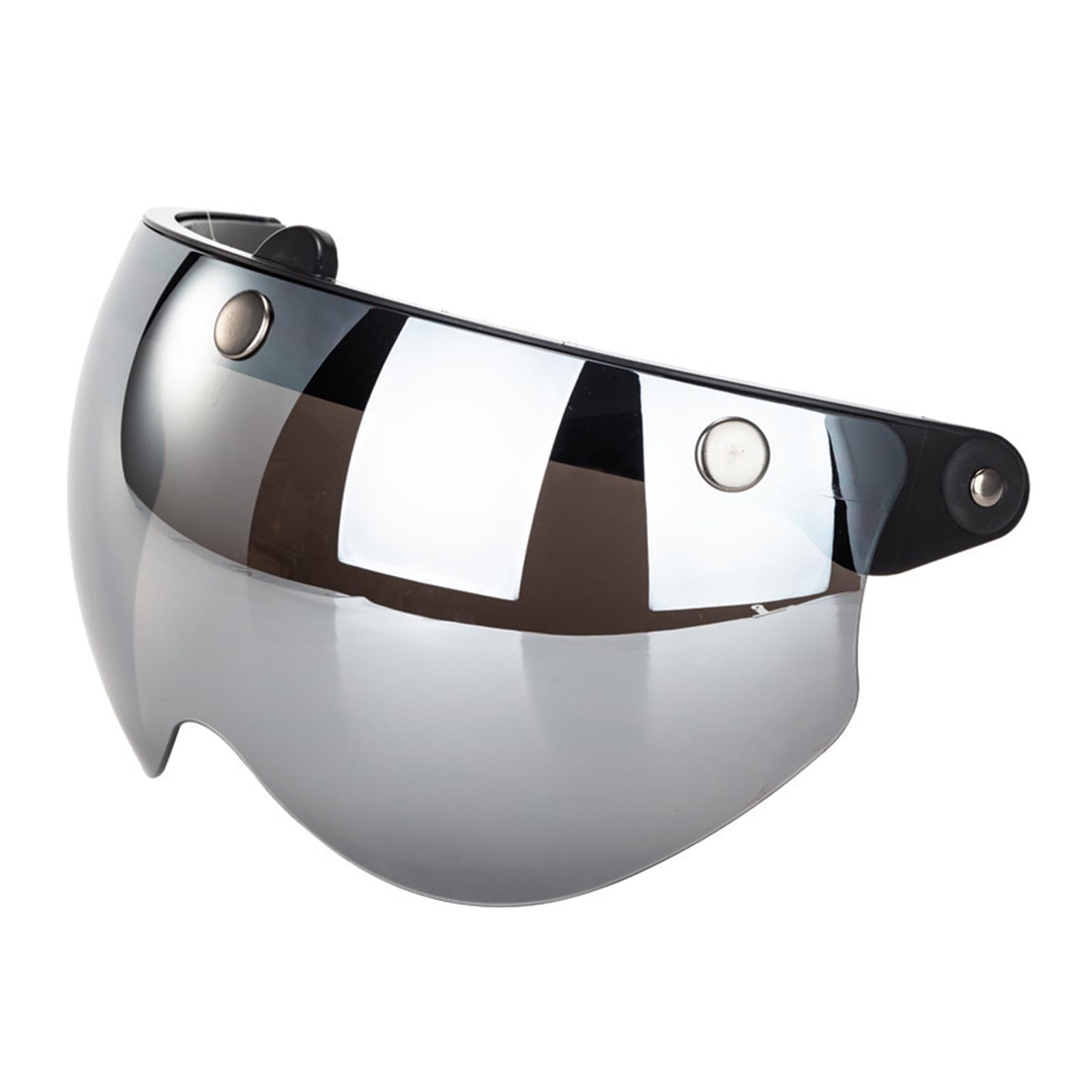 Visiera Universale Per Casco Motocicletta - Stile Retr&ograve; Con Bottoni