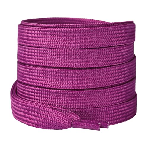 Image of Booyckiy 2 Pairs 2 /5 inch Flat Shoe Laces for Sneakers 31 Colors Shoelaces in 27 inch-72 inch
