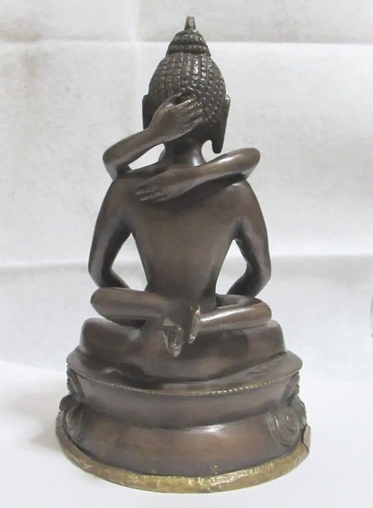 酸化真鍮製 ヤブユム・法身普賢像 20センチ 仏像