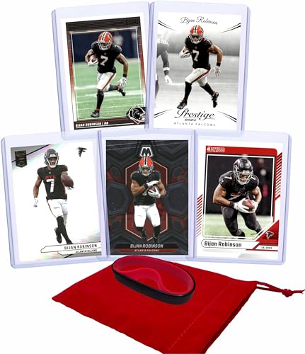 Bijan Robinson (5) Assorted Football Cards Gift Pack - Atlanta Falcons
