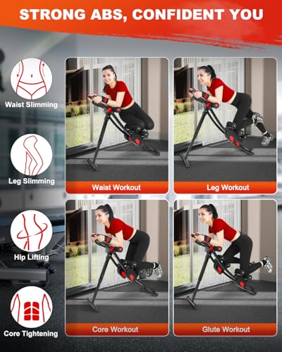 GIKPAL Ab Machine, Adjustable Trainer for Home Gym, Ab Crunch Exercise Equipment for Beginner2