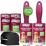 Metkix Lint Rollers for Pet Hair Extra Sticky, Special Cover Design, Pet Hair Remover, 400 Sheets