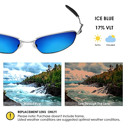 Image of BLAZERBUCK Anti-salt Polarized Replacement Lenses & Sock Kit for Oakley Whisker OO4141 Sunglass