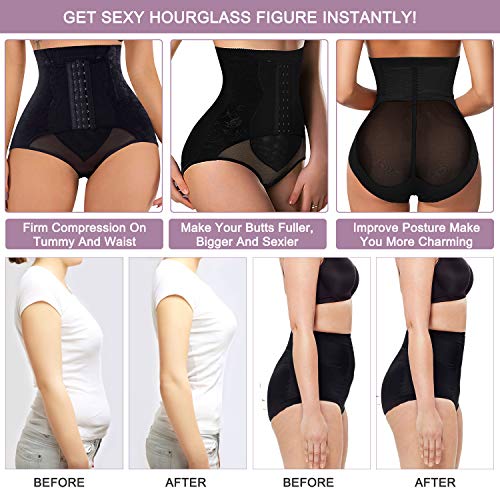YERKOAD Tummy Control Panties for Women Shapewear Butt Lifter Short High Waist Trainer Corset Slimming Body Shaper Underwear4