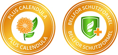 Bellfor Natürliche Salbe für Pfotenschutz Hunde Calendula, Kokosfett & Insektenfett – Natürlicher Schutz gegen Schnee, EIS & Streusalz - Antibakteriell und Pflegend - 100 ml.