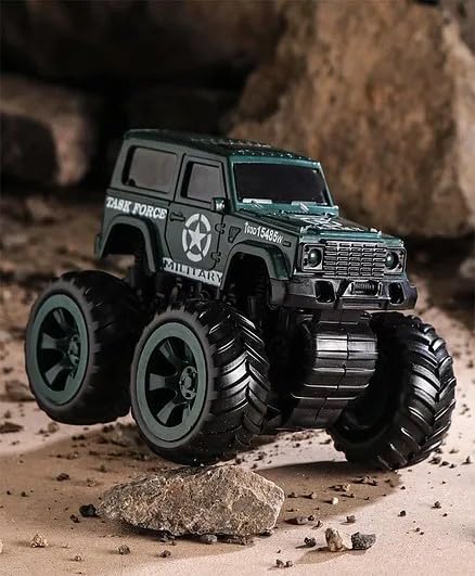 BlackTie Monster Military Friction Truck Toys for Kids Boys Girls Toddlers 3, 4, 5, 6, 7, 8 Years Old, Friction Powered Truck Toy Cars Vehicles, Toy Gift for Kids, Big Size (Colour as per Stock) (B0D9446PJG) Amazon Price History, Amazon Price Tracker
