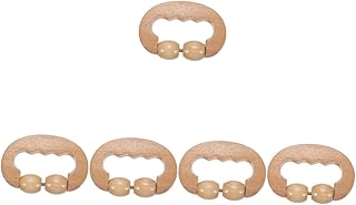 Beavorty 5pcs Handheld Massage Roller Manual Back Massager Back Massage Tool Anti Cellulite Roller Hand Massager Gua Sha Massager Leg Muscle Massager Body Wood Neck Hand Wheel