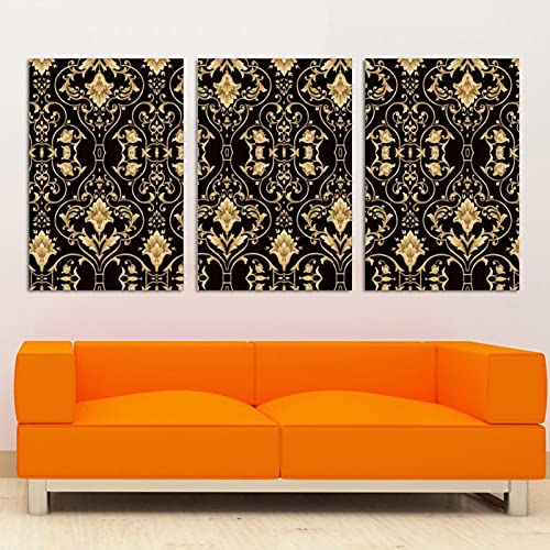 Art mural salon et design d'architecture : triptyque déco maison - 4