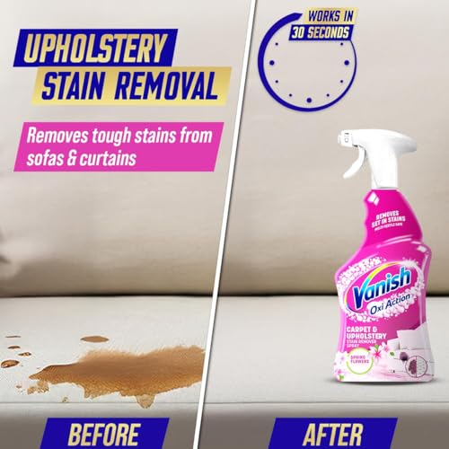 Image of Vanish All in One Liquid Detergent Booster - 800 ml with Instant Stain Remover Spray, 500 ml | Suitable for Clothes, Carpet, Sofa and Curtains