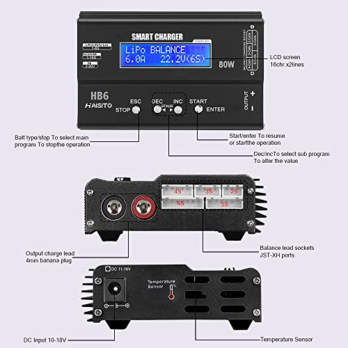 Haisito HB6 Lipo Charger H B6 Rc Charger Lipo Battery Balance Rc Car Charger Discharger thumb #2