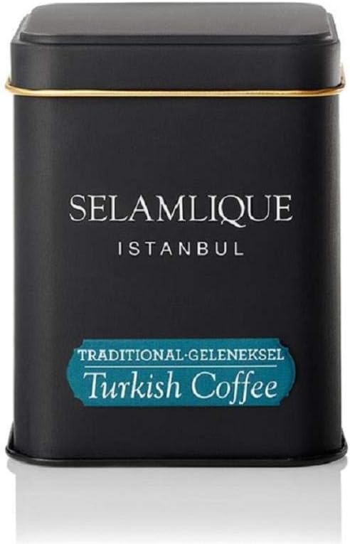 Selamlique Istanbul Traditional Turkish coffee Medium Roast Plain 4.40 oz ultra fine ground