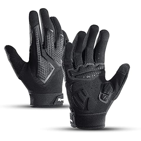 Kyncilor Cycling Gloves Bike Gloves for Men Shock-Absorbing Gel pad Touch Screen Breathable for Bicycling Running Driving Training Cover