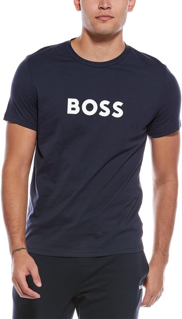 BOSS Mens Big Logo Cotton T-Shirt