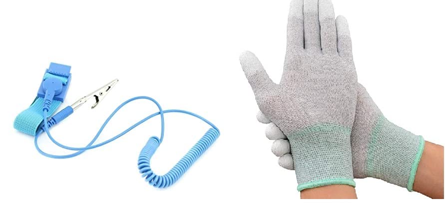 UREC ESD Gloves with ESD Wristband - Protect Your Electronics and Components from Static Discharge with Our Anti-Static Gloves and Wrist Strap Set (B0BZSGMQQT) Amazon Price History, Amazon Price Tracker