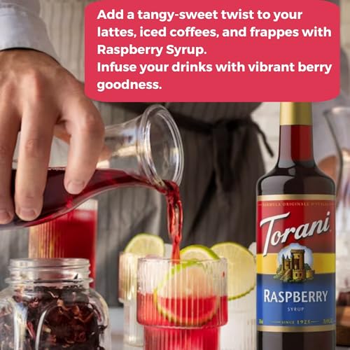 Syrup Pump Dispenser + Torani® Raspberry Syrup, 25.4 oz - Coffee Syrup Pump & Flavoring Bundle - image 7