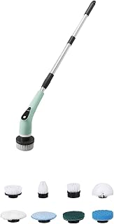 5Speed Brush 8Accessories 90min Runtimes for Glass Furniture Hard Surfaces Scrubber Tool Cordless