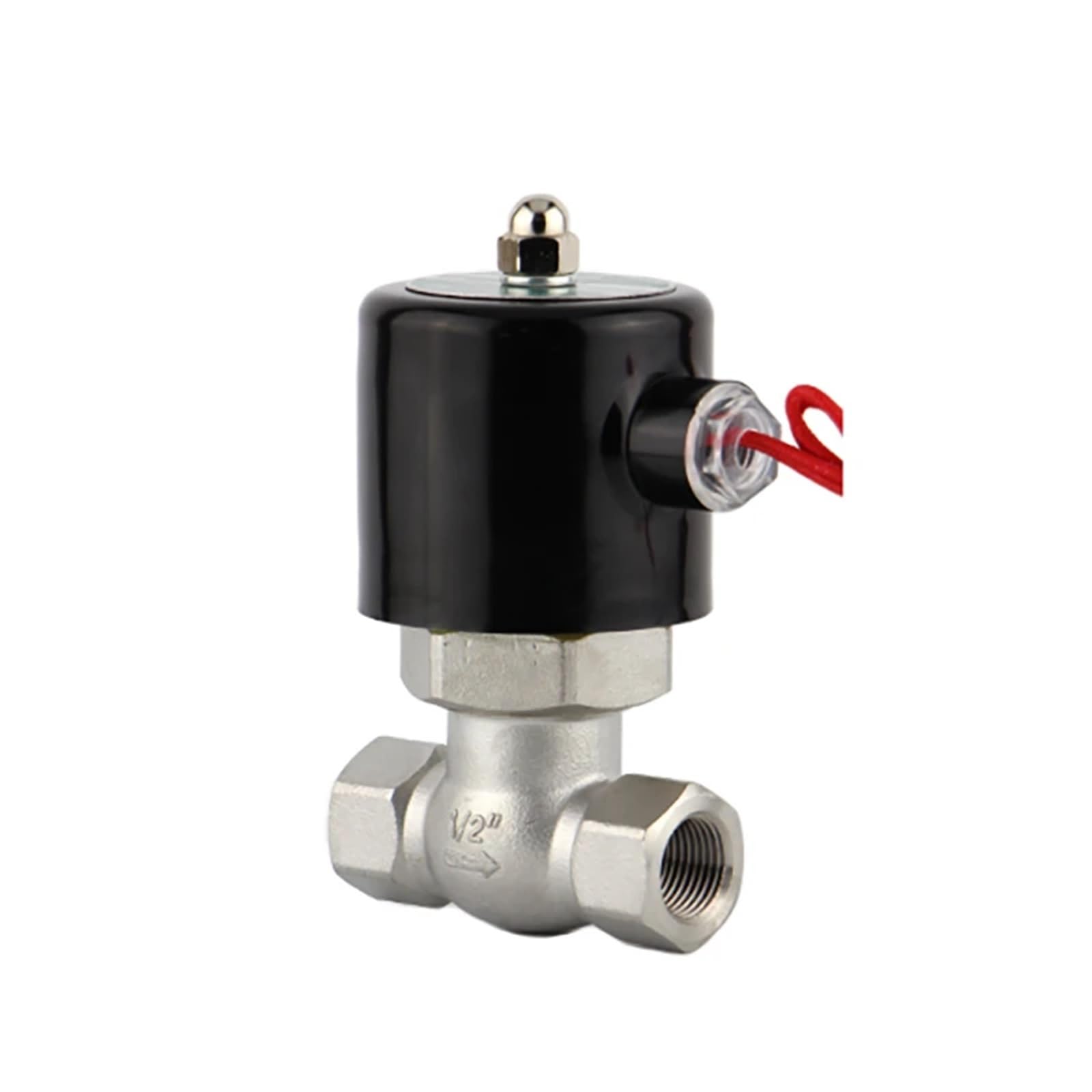 1/2" Stainless Steel Solenoid Valve Normally Closed 2-Way Electric Valves 220V 24V 12V(24VDC)