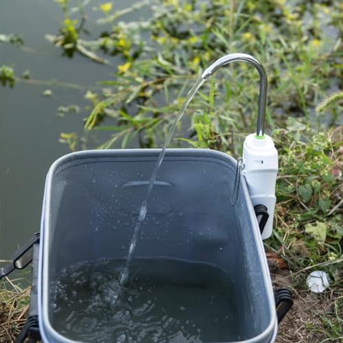 Bomba de oxigeno para pesca sin botones con sensor inteligente y LED 7