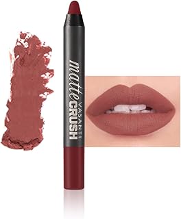 VASANTI Matte Crush Lipstick Pencil (Rosy Pout) - Paraben-Free Smooth Soft High-Pigmented Long-Lasting Waterproof Lip Liner