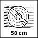 Einhell Benzin-Rasenmäher GC-PM 56/2 S HW (für 2.200 m², Frontbumper, OHV-Motor mit GT-Markengetriebe, Einhell Quick-Start-System, Vortex Technology Deck mit 5-in-1-Funktion)