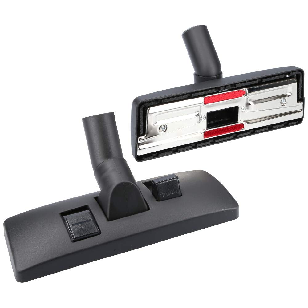 Bocchetta combinata per pavimenti, spazzola 35 mm e 32 mm commutabile, senza ruote, adatta per aspirapolvere Bosch, Siemens, Miele, Panasonic, Rowenta, Samsung e altri modelli