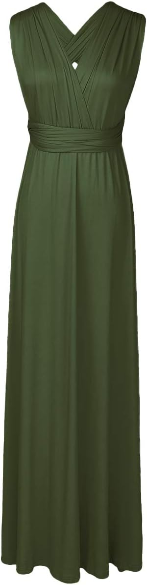 Women Transformer Hi Low Evening Long Prom Dress Halter Convertible Multi Way Spaghetti Strap Wedding Cocktail Maxi Gown - Image 4