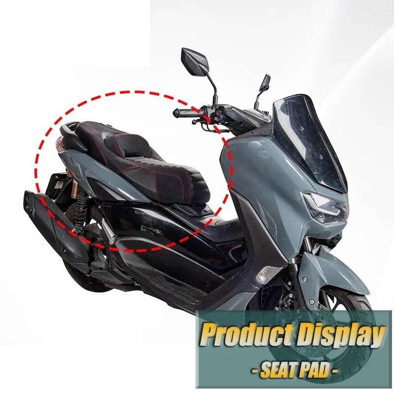 Housse de siège de passager avant arrière moto rouge confort NMAX155