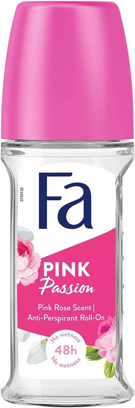 Fa Deodorant 1.7 Ounce Roll-On Pink Passion (50ml) (6 Pack)
