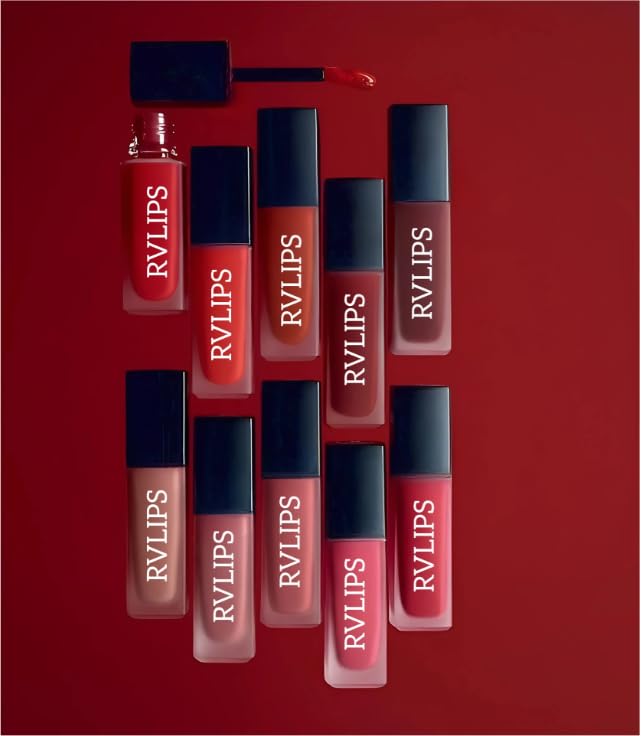 Insta Beauty Liquid Matte Lipstick Combo 8 Shades Set, Waterproof Non Transfer Long Lasting Lipsticks for Women, Nude Red Pink Brown Smudge Proof Matte Finish, 26 ml-image-18