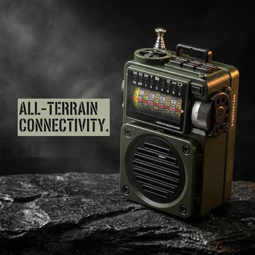 Radio portátil Yoidesu Bluetooth con AM FM SW y alerta meteorológica miniatura 5