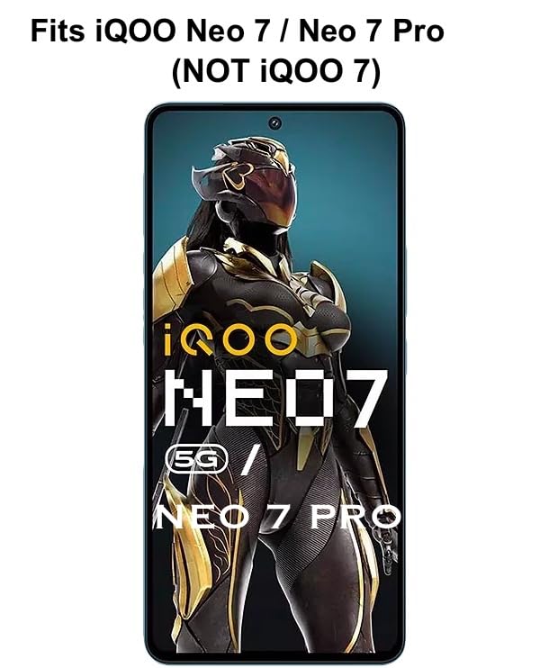 Image of FAD-E Tempered Glass Screen Protector Guard Compatible for iQOO Neo 7 5G / Neo 7 Pro 5G / Neo7 5G (Matte Transparent)