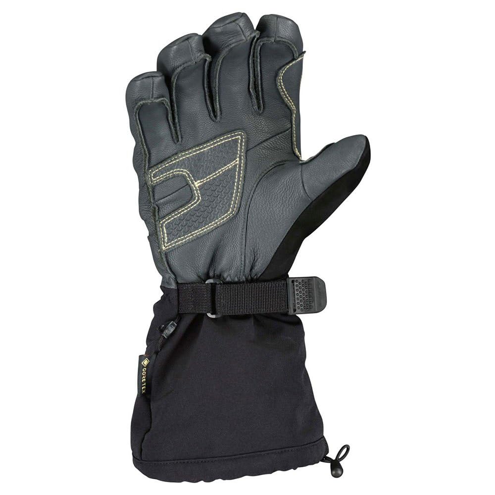 SCOTT Explorair Plus GTX Long Snowmobil Handschuhe, schwarz/grau, XS