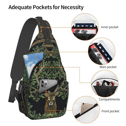 Mochila Sling Unisex Ligera y Duradera para Senderismo miniatura 4